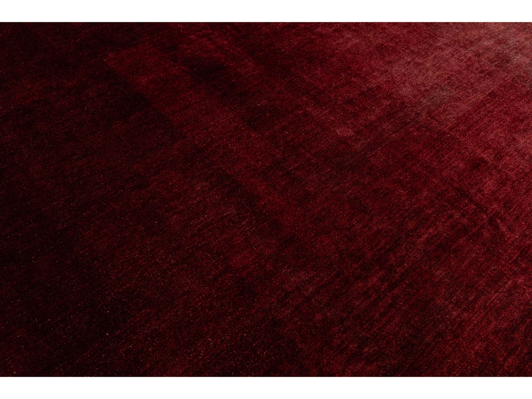 Modern Overdyed Wool Rug 9 X 11