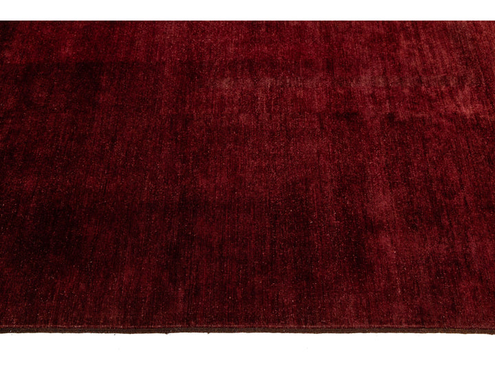 Modern Overdyed Wool Rug 9 X 11