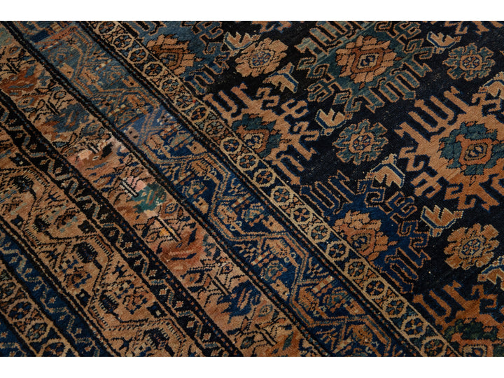 Antique Persian Hamadan Wool Rug 10 X 13