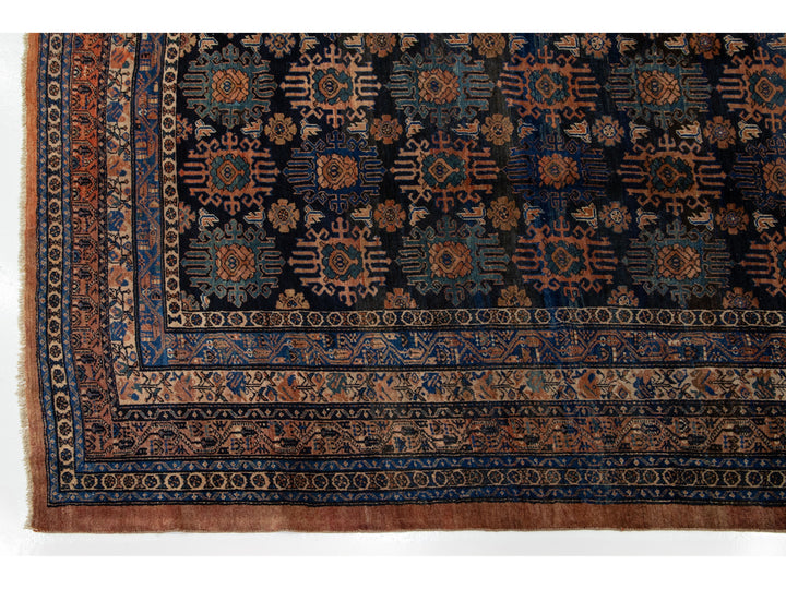 Antique Persian Hamadan Wool Rug 10 X 13