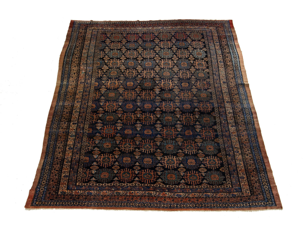 Antique Persian Hamadan Wool Rug 10 X 13