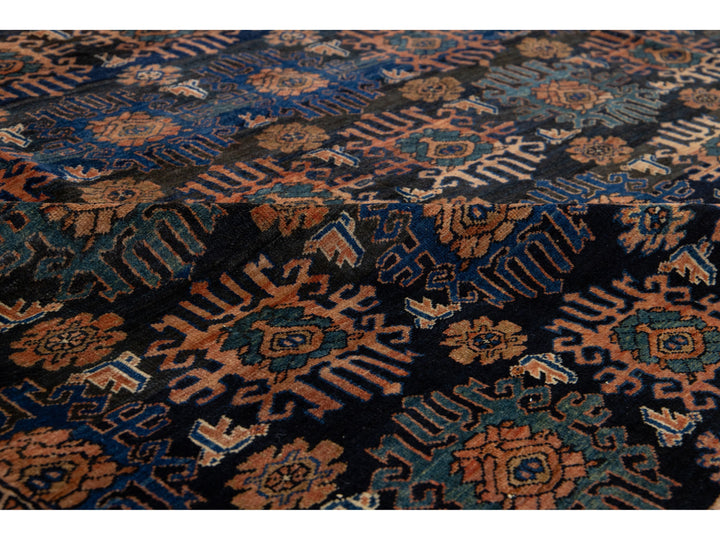 Antique Persian Hamadan Wool Rug 10 X 13