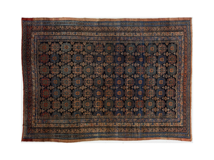 Antique Persian Hamadan Wool Rug 10 X 13