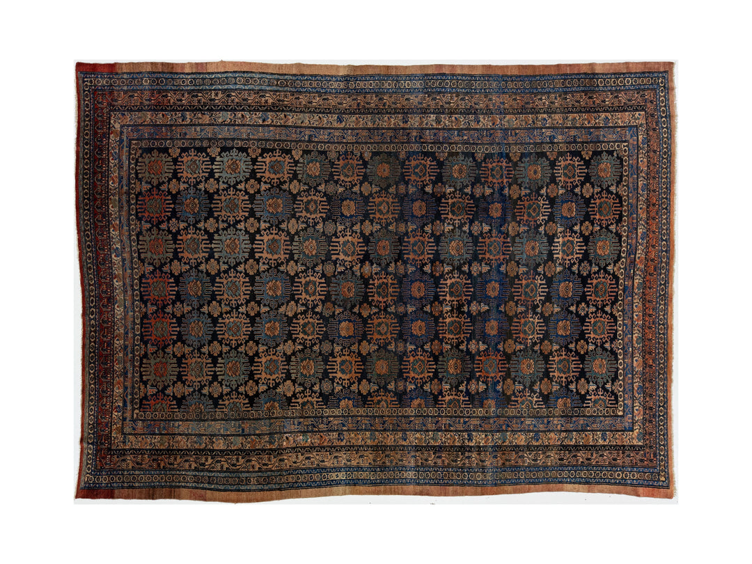 Antique Persian Hamadan Wool Rug 10 X 13
