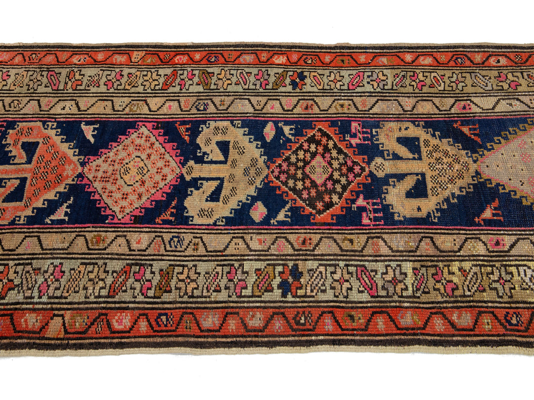 Antique Persian Malayer Wool Runner Rug 3 X 15