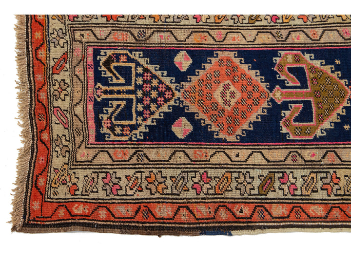 Antique Persian Malayer Wool Runner Rug 3 X 15