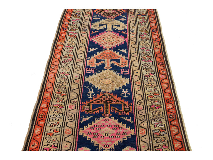 Antique Persian Malayer Wool Runner Rug 3 X 15