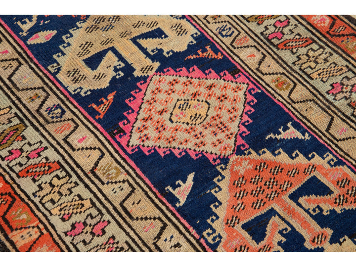 Antique Persian Malayer Wool Runner Rug 3 X 15