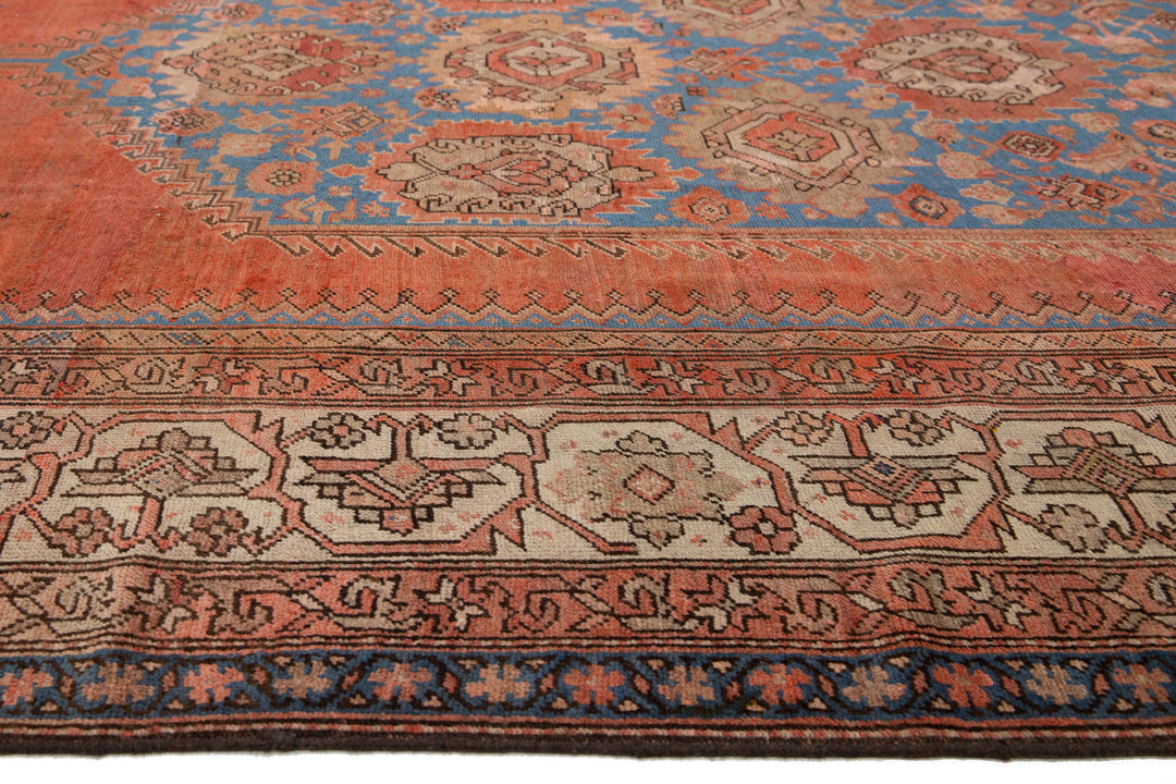 Antique Persian Bakshaish Wool Runner Rug 7 X 20