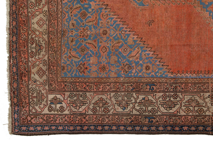 Antique Persian Bakshaish Wool Runner Rug 7 X 20