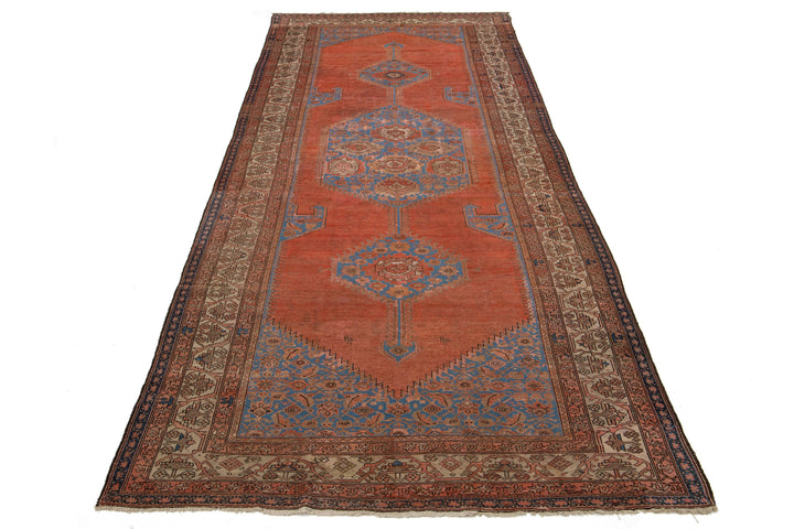 Antique Persian Bakshaish Wool Runner Rug 7 X 20