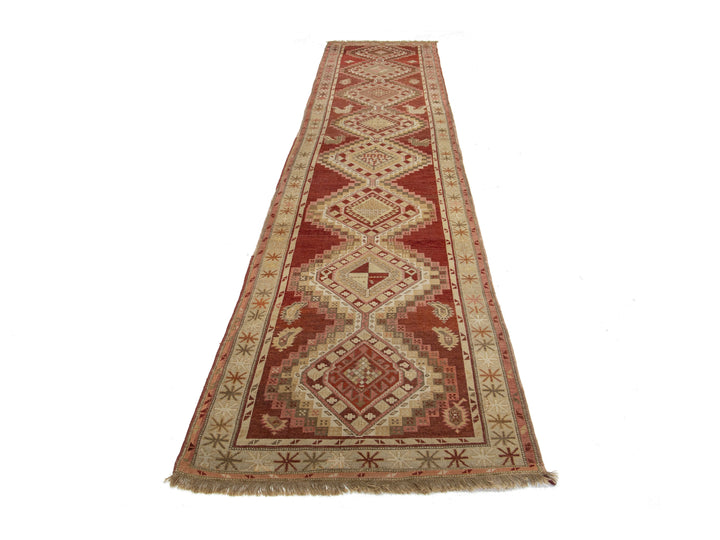 Antique Malayer Wool Runner Rug 4 X 16