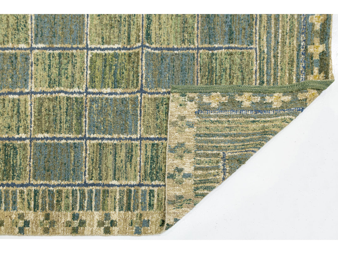 Modern Scandinavian Wool Rug 9 X 12