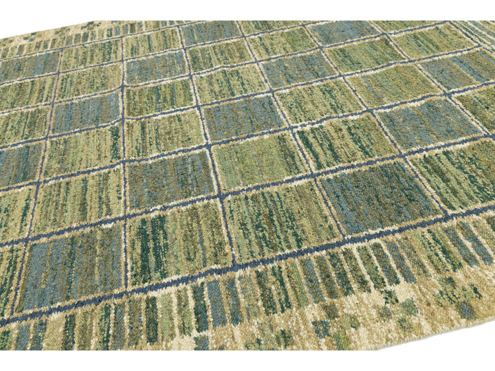 Modern Scandinavian Wool Rug 9 X 12