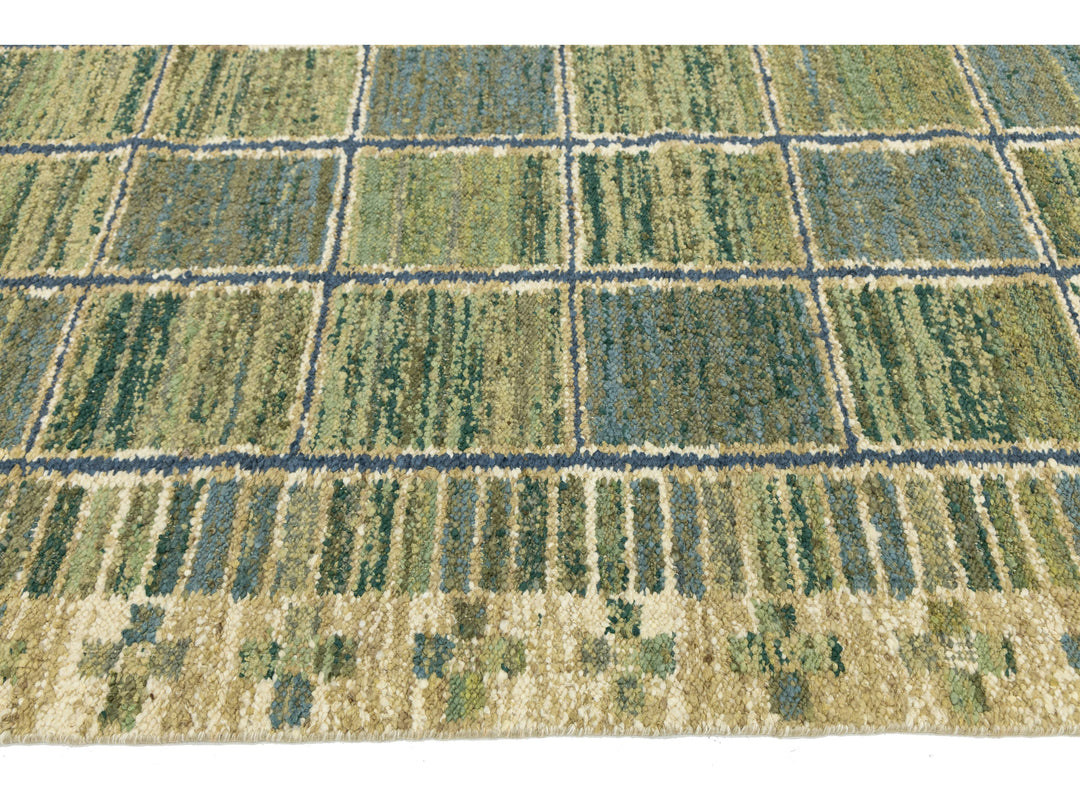Modern Scandinavian Wool Rug 9 X 12