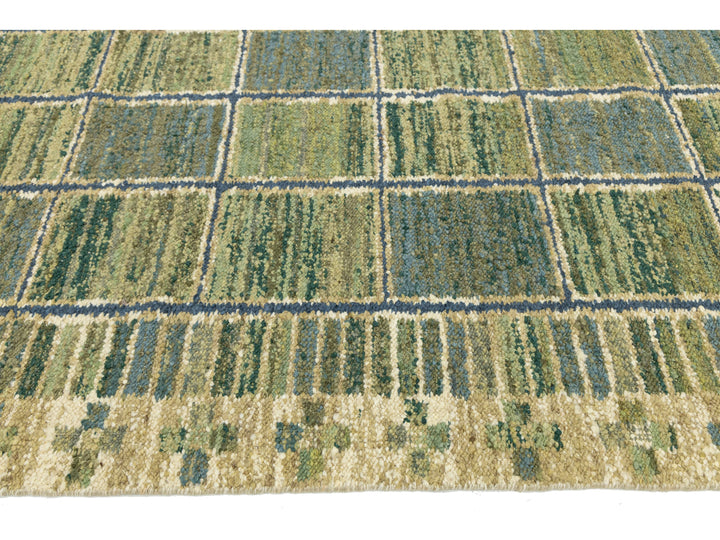Modern Scandinavian Wool Rug 9 X 12