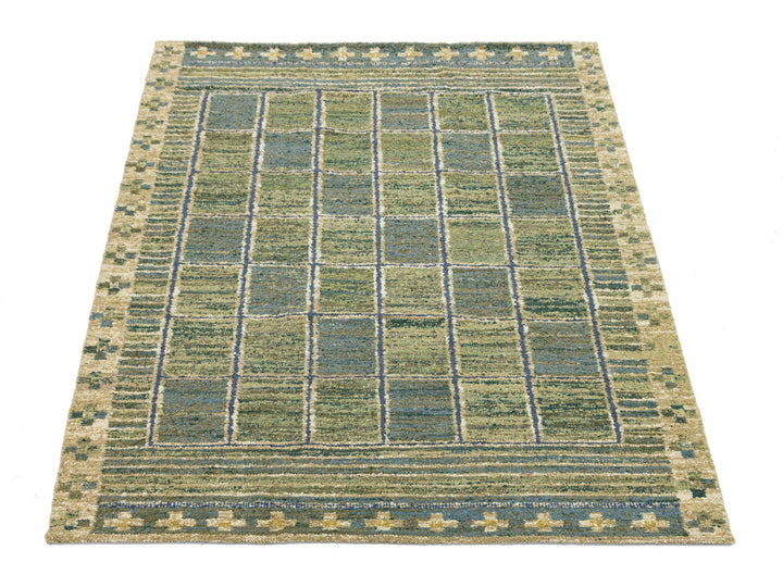 Modern Scandinavian Wool Rug 9 X 12