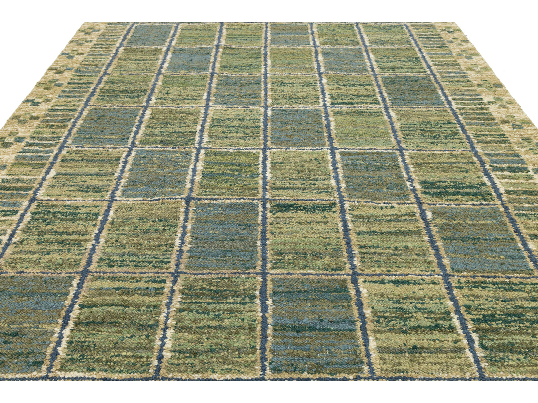 Modern Scandinavian Wool Rug 9 X 12