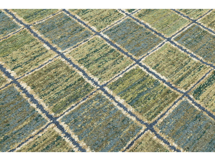Modern Scandinavian Wool Rug 9 X 12