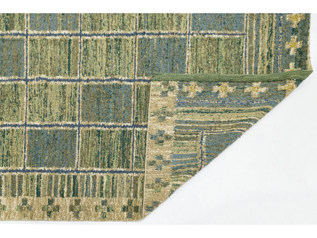 Modern Scandinavian Wool Rug 10 X 14