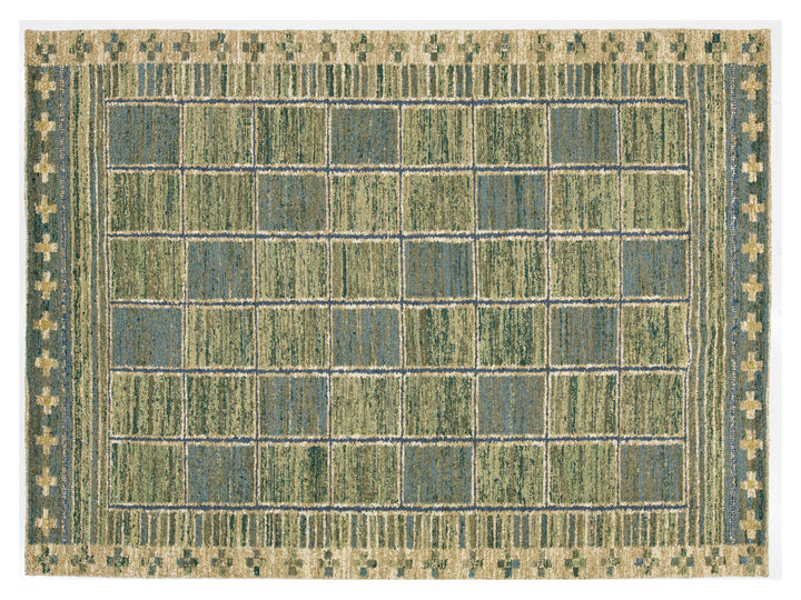 Modern Scandinavian Wool Rug 10 X 14