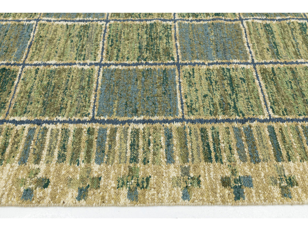 Modern Scandinavian Wool Rug 10 X 14