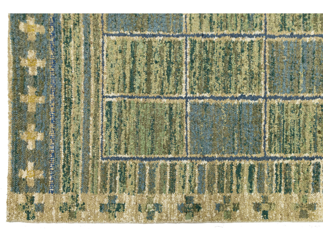 Modern Scandinavian Wool Rug 10 X 14