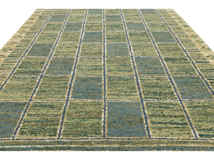 Modern Scandinavian Wool Rug 10 X 14