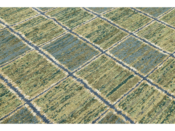 Modern Scandinavian Wool Rug 10 X 14