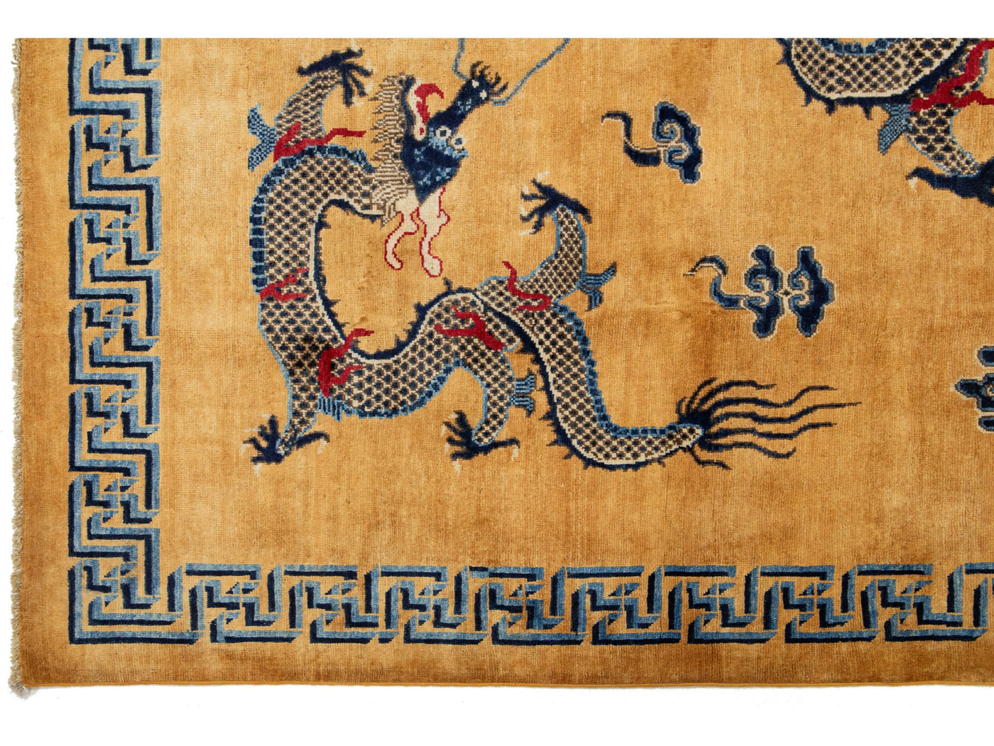 Modern Art Deco Dragon Chinese Wool Rug 8 X 10