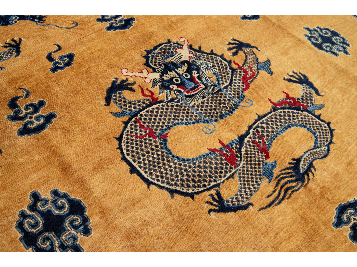 Modern Art Deco Dragon Chinese Wool Rug 8 X 10