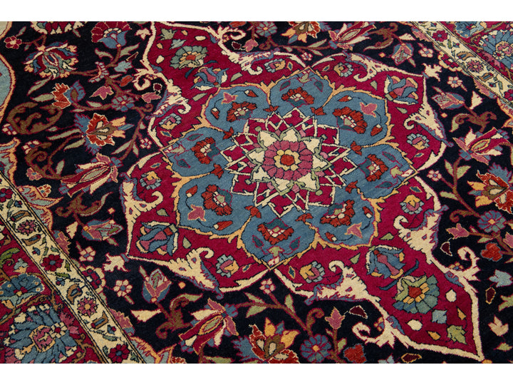 Antique Persian Kerman Wool Rug 4 X 7