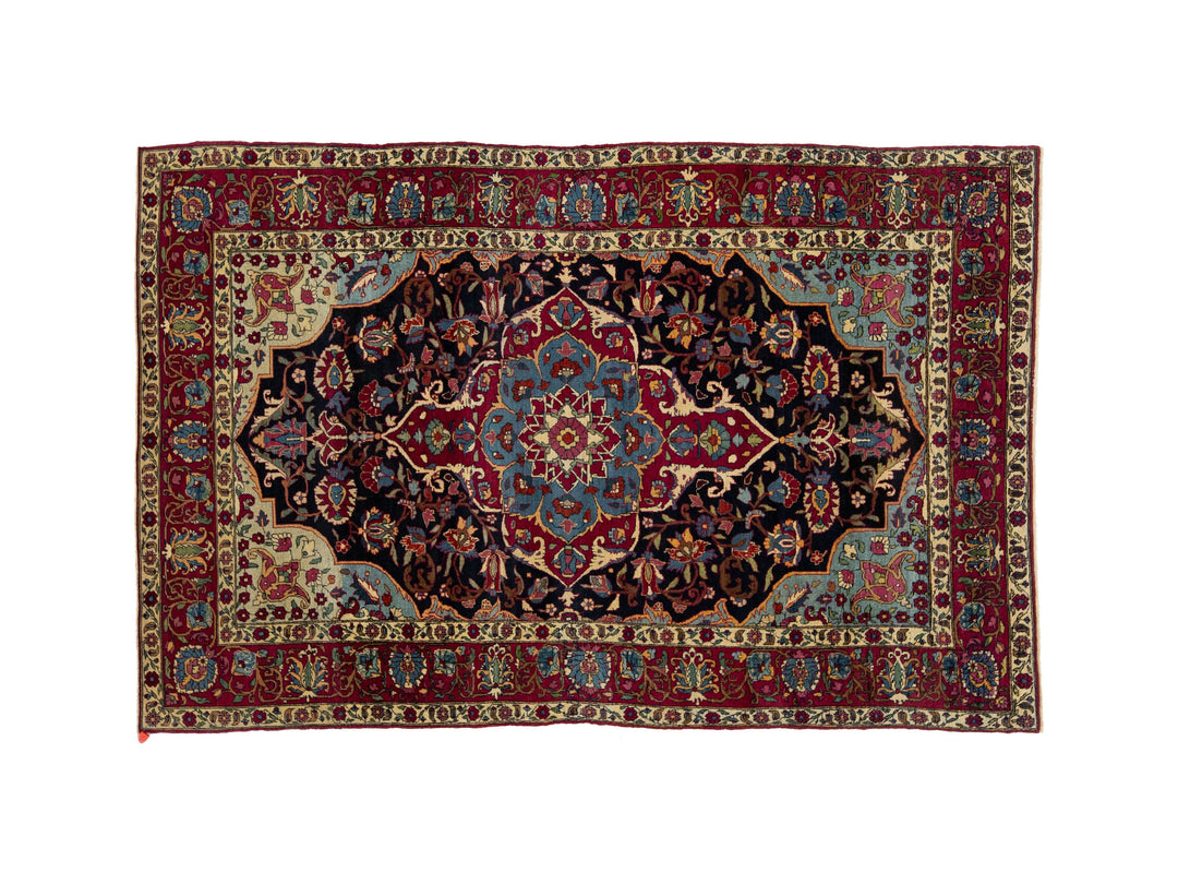 Antique Persian Kerman Wool Rug 4 X 7