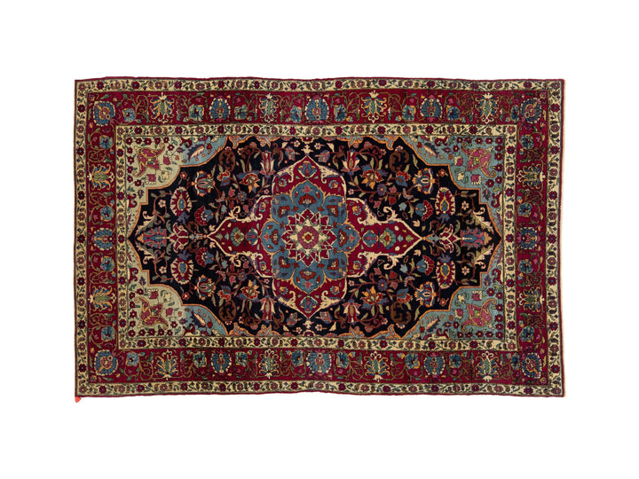 Antique Persian Kerman Wool Rug 4 X 7