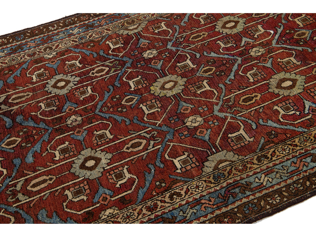 Antique Persian Shirvan Wool Rug 4 X 6