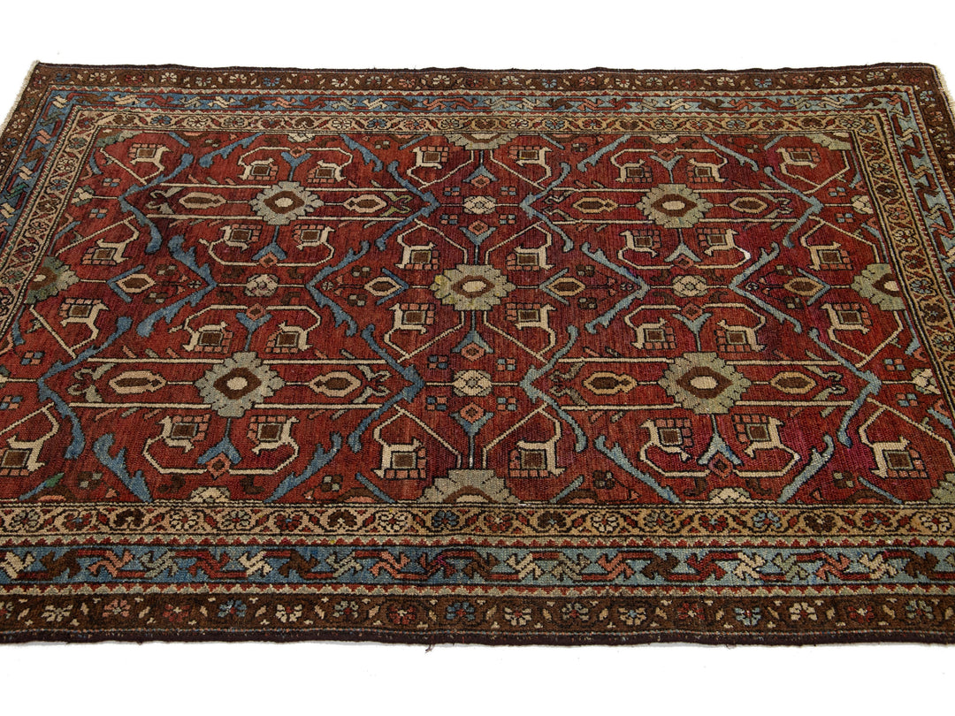 Antique Persian Shirvan Wool Rug 4 X 6