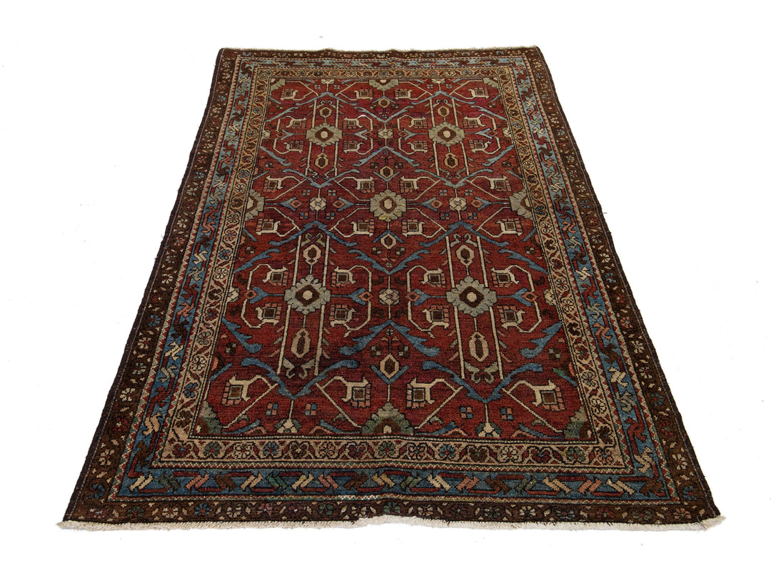 Antique Persian Shirvan Wool Rug 4 X 6