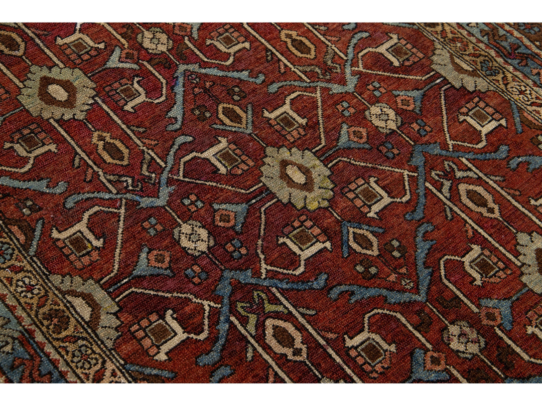 Antique Persian Shirvan Wool Rug 4 X 6