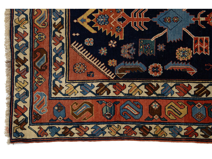 Antique Persian Hamadan Wool Rug 4 X 7