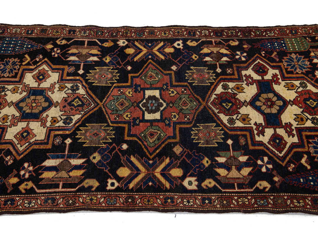 Antique Malayer Wool Rug 3 X 6