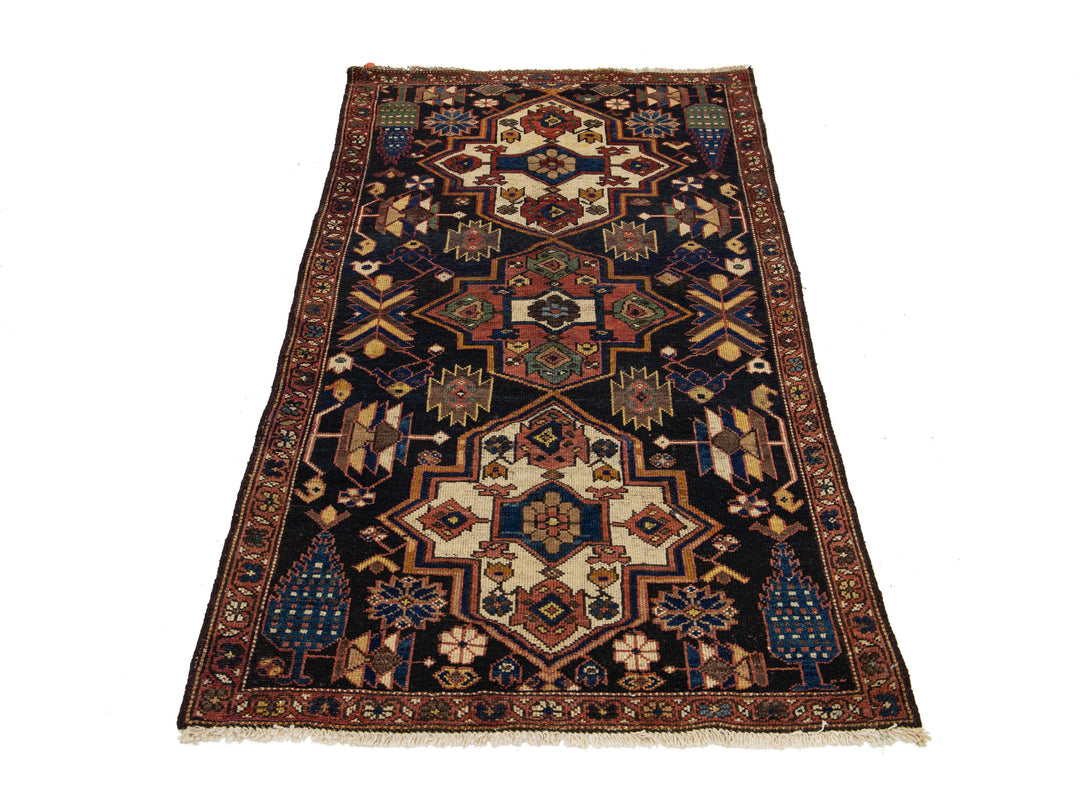 Antique Malayer Wool Rug 3 X 6