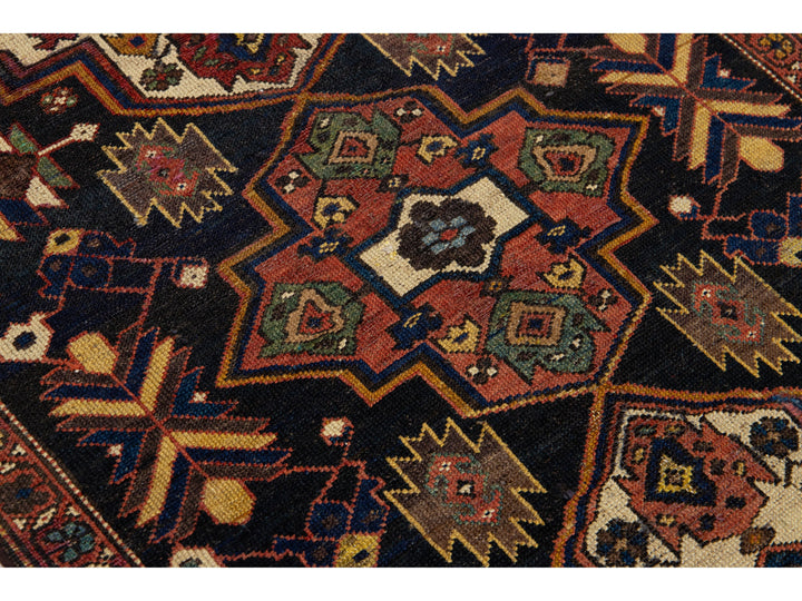Antique Malayer Wool Rug 3 X 6