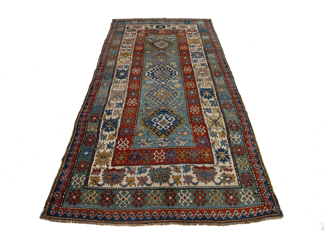 Antique Persian Shirvan Wool Runner Rug 5 X 10