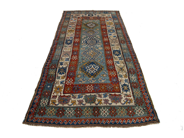 Antique Persian Shirvan Wool Runner Rug 5 X 10