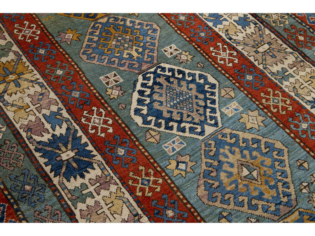 Antique Persian Shirvan Wool Runner Rug 5 X 10