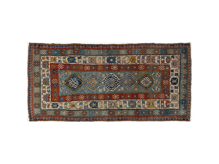 Antique Persian Shirvan Wool Runner Rug 5 X 10