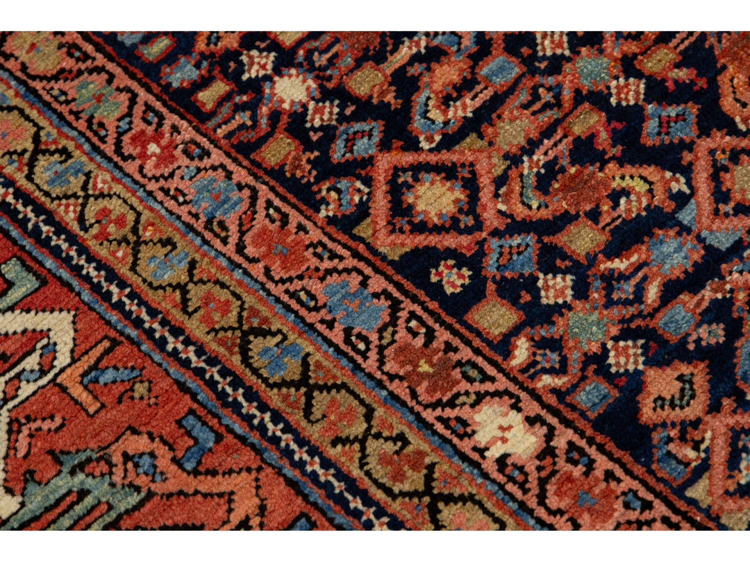 Antique Persian Malayer Wool Rug 7 X 14