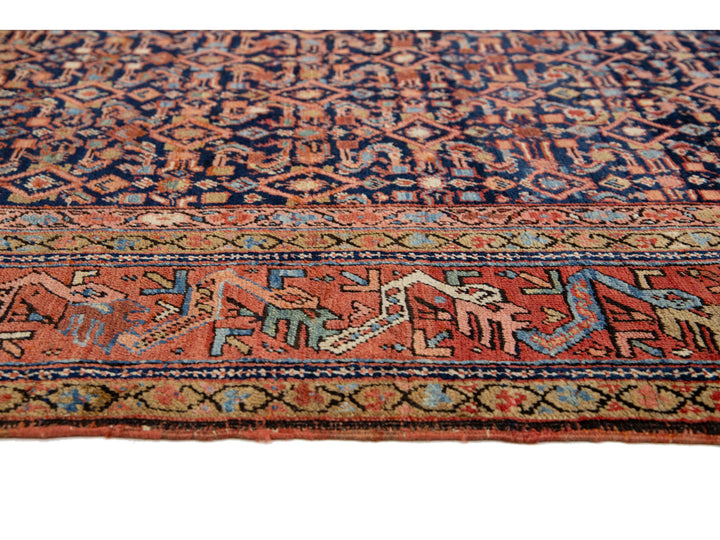 Antique Persian Malayer Wool Rug 7 X 14