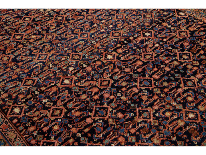 Antique Persian Malayer Wool Rug 7 X 14