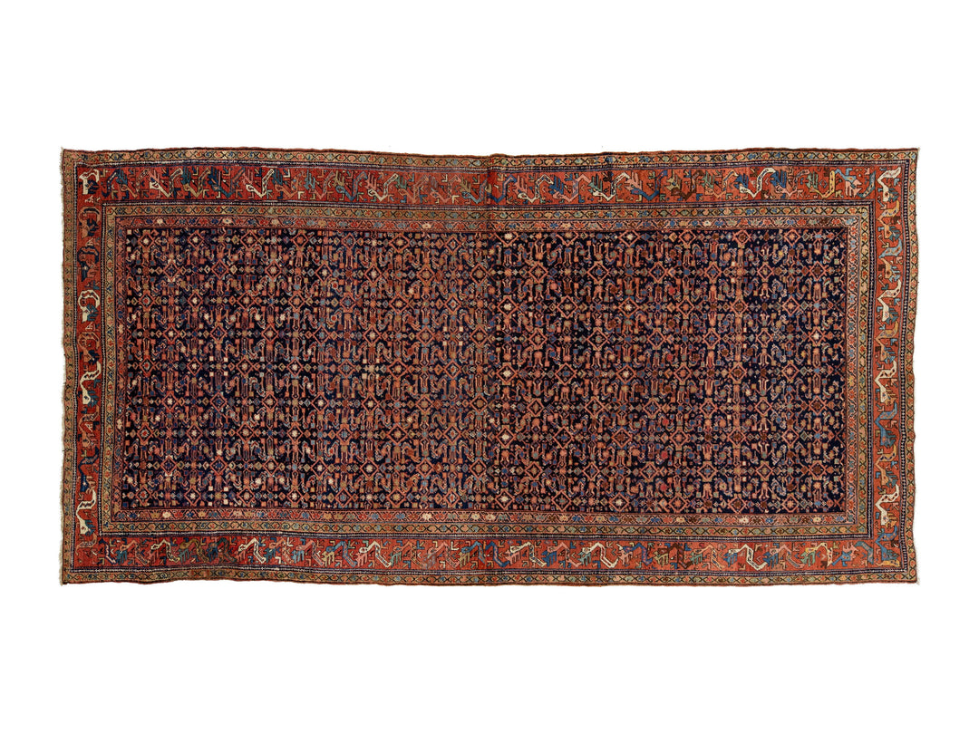 Antique Persian Malayer Wool Rug 7 X 14